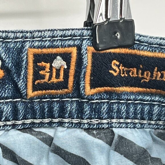 Rock Revival Jeans Size 30 Alivia Straight Leg  Low Rise - Picture 14 of 16